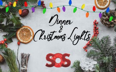Dinner & Christmas Lights